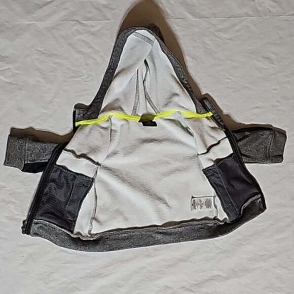 Athletic Works Size 12 Months Gray Zippered Hoodie with Pockets Used - Picture 3 of 13